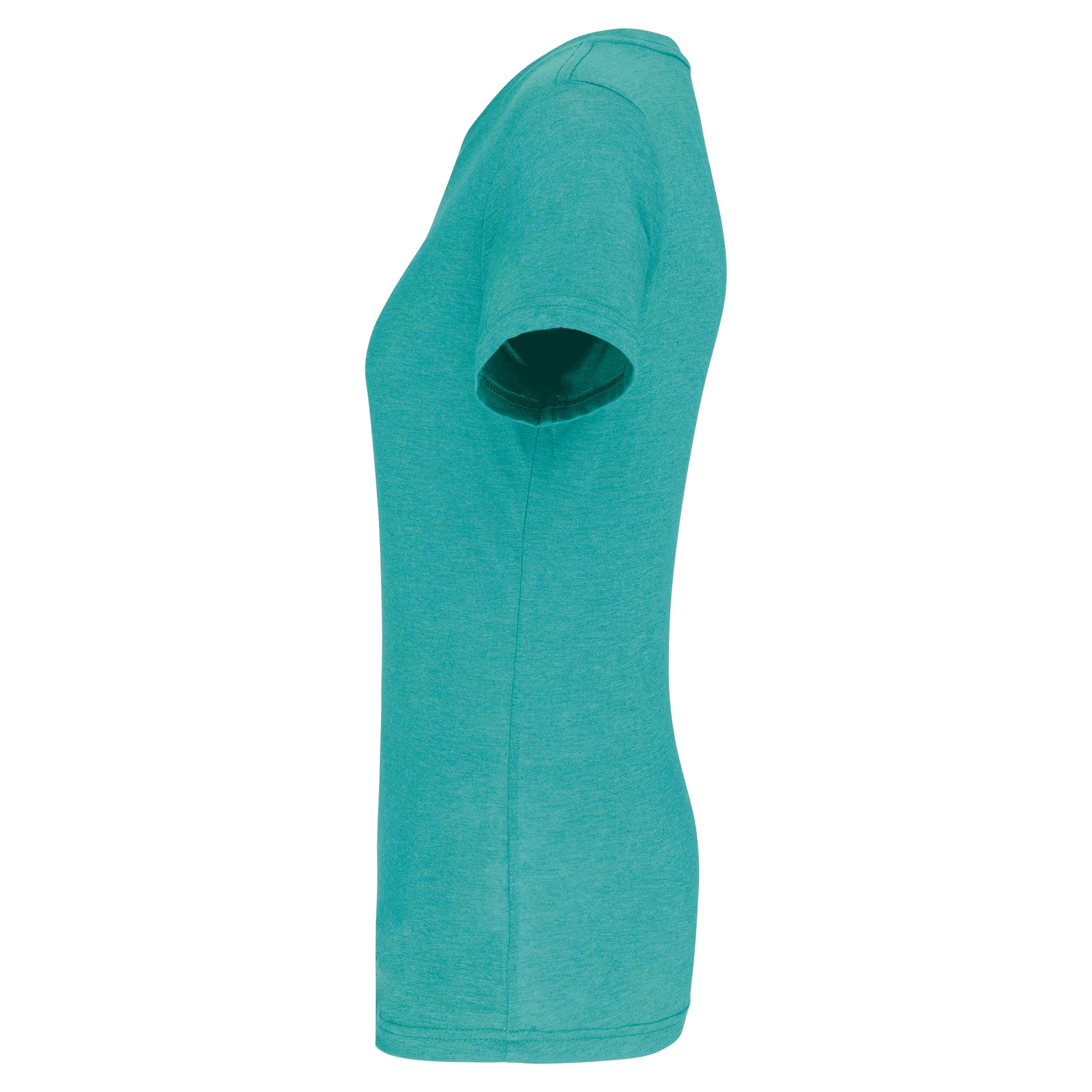 Damessport-T-shirt triblend met ronde hals
