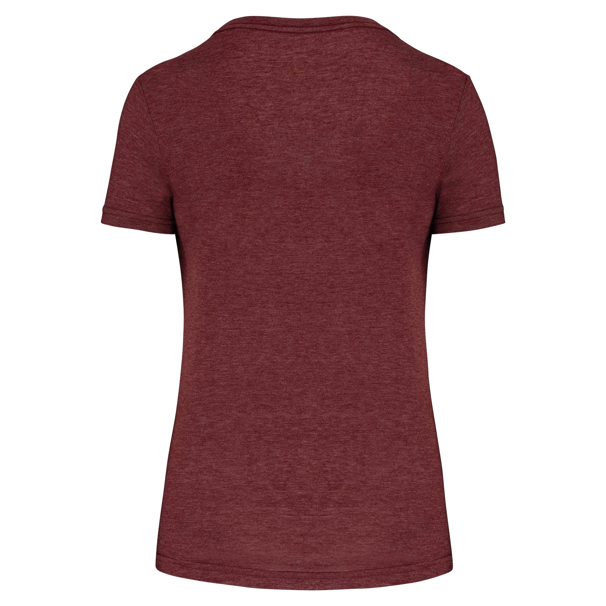 Damessport-T-shirt triblend met ronde hals