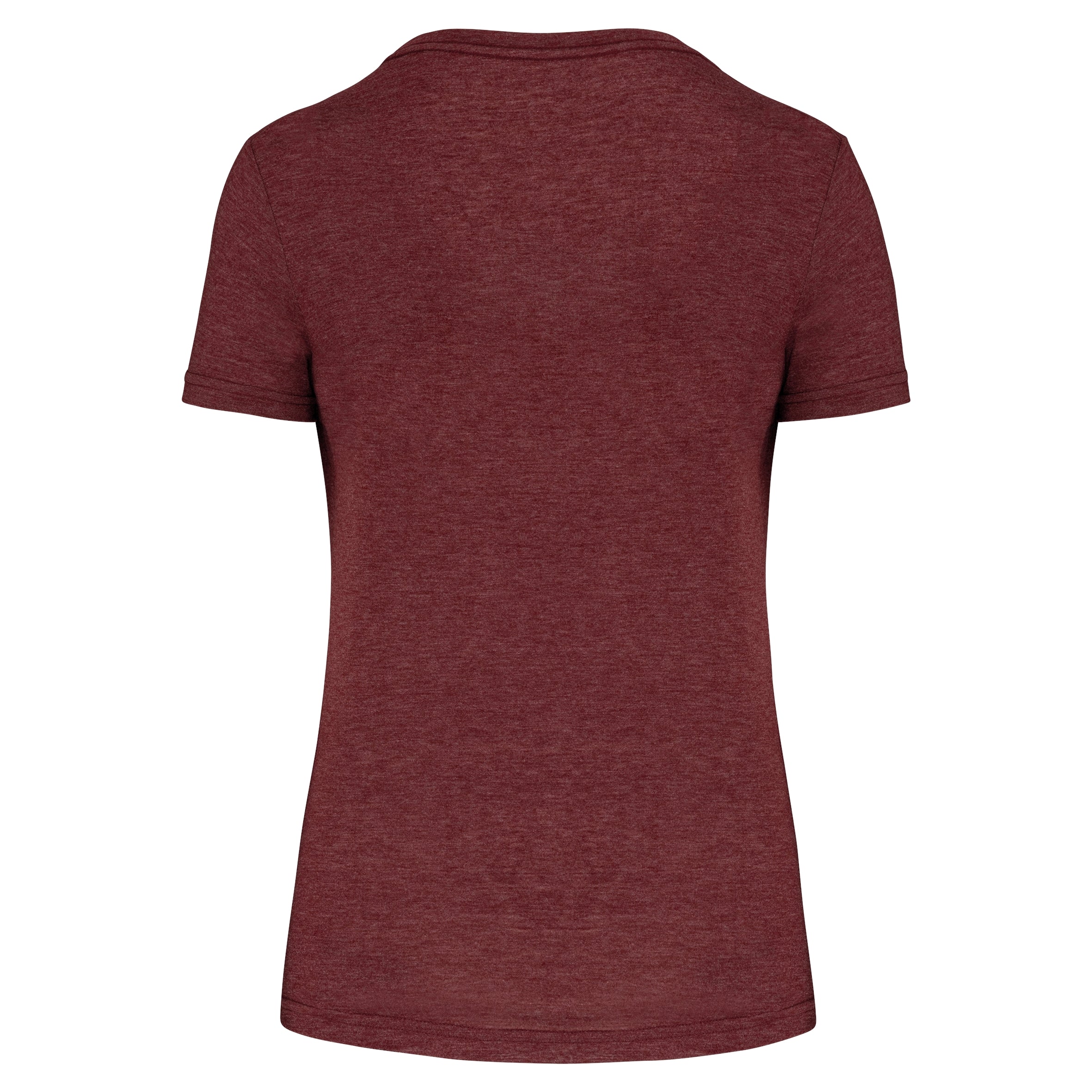 Damessport-T-shirt triblend met ronde hals