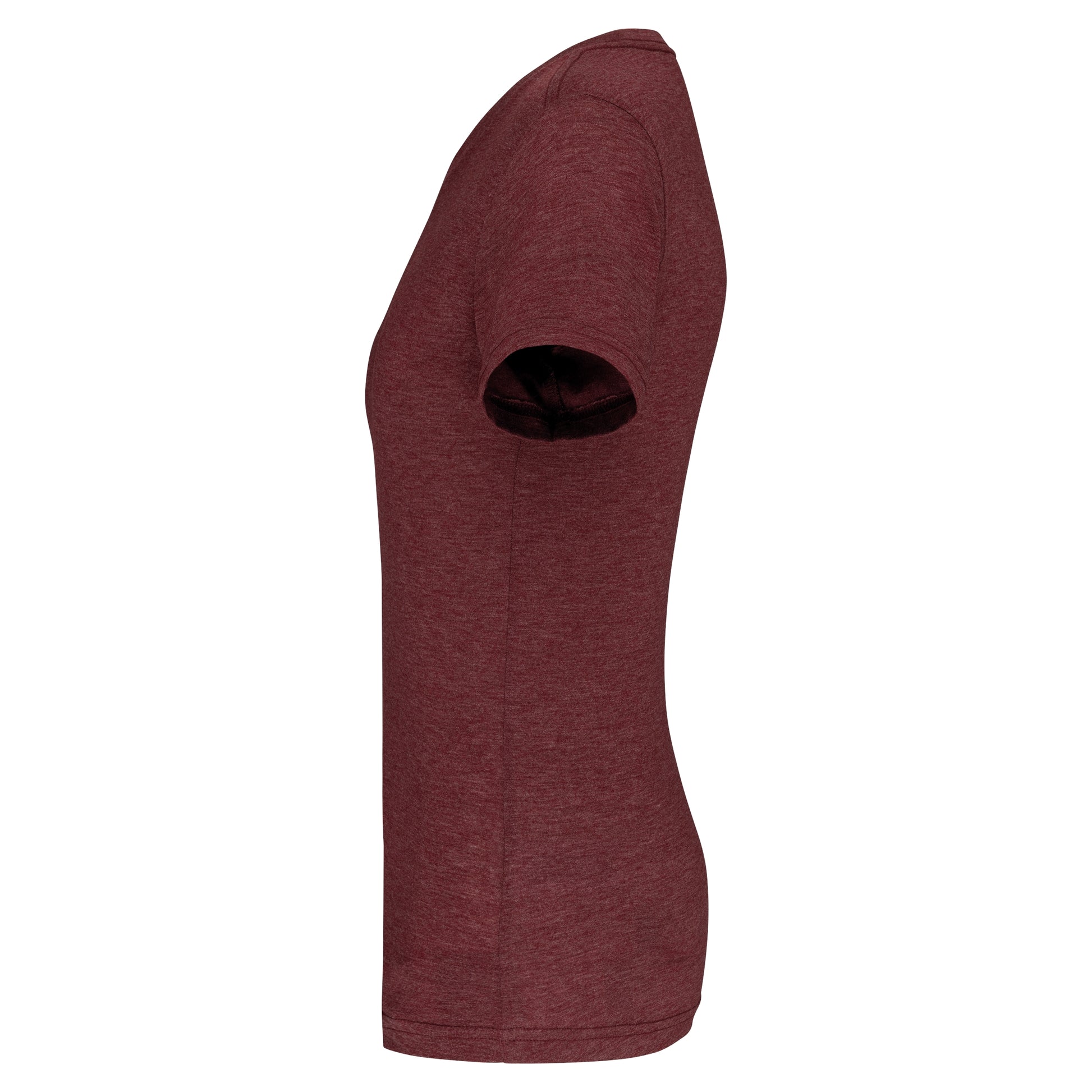 Damessport-T-shirt triblend met ronde hals