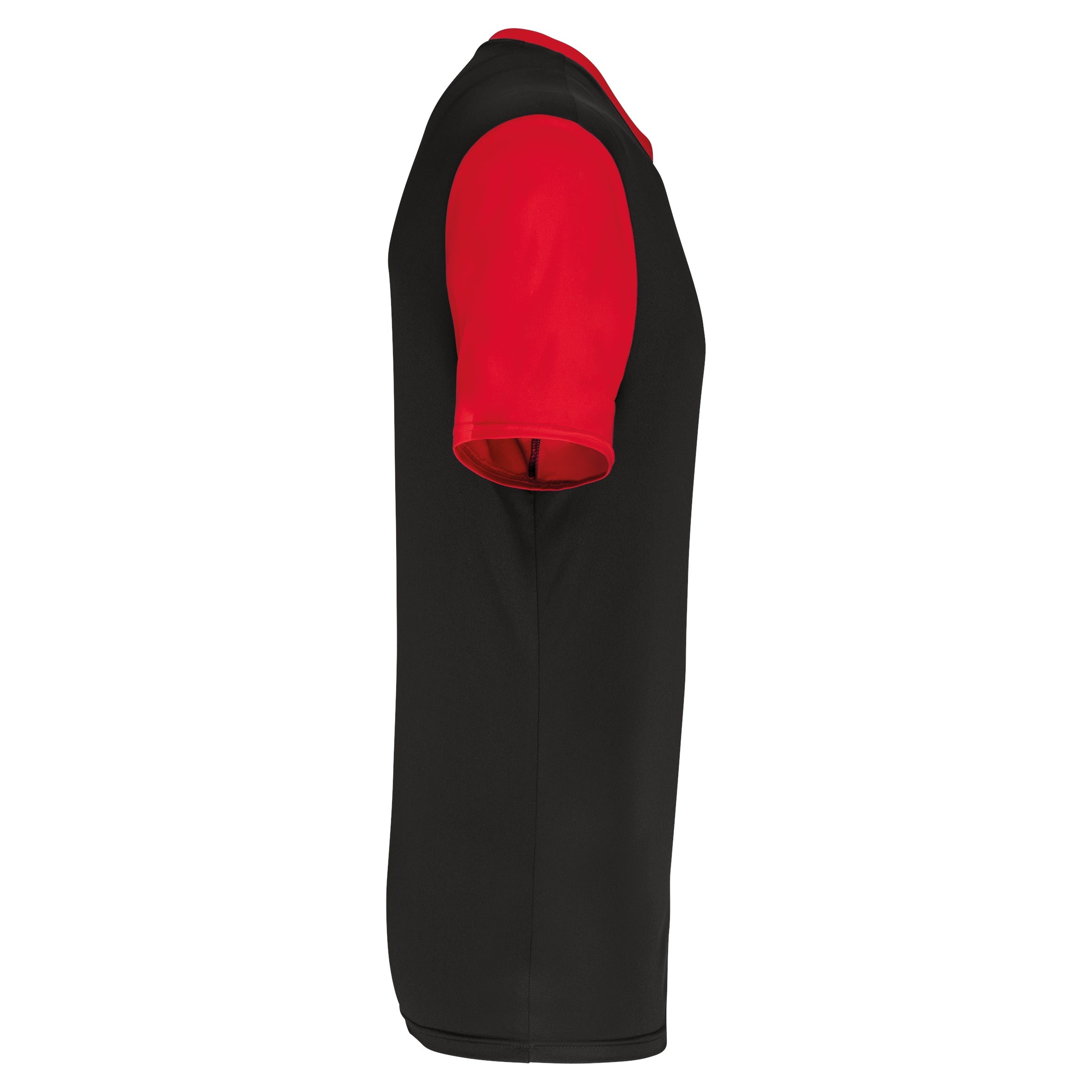 Volwassen tweekleurige jersey met korte mouwen