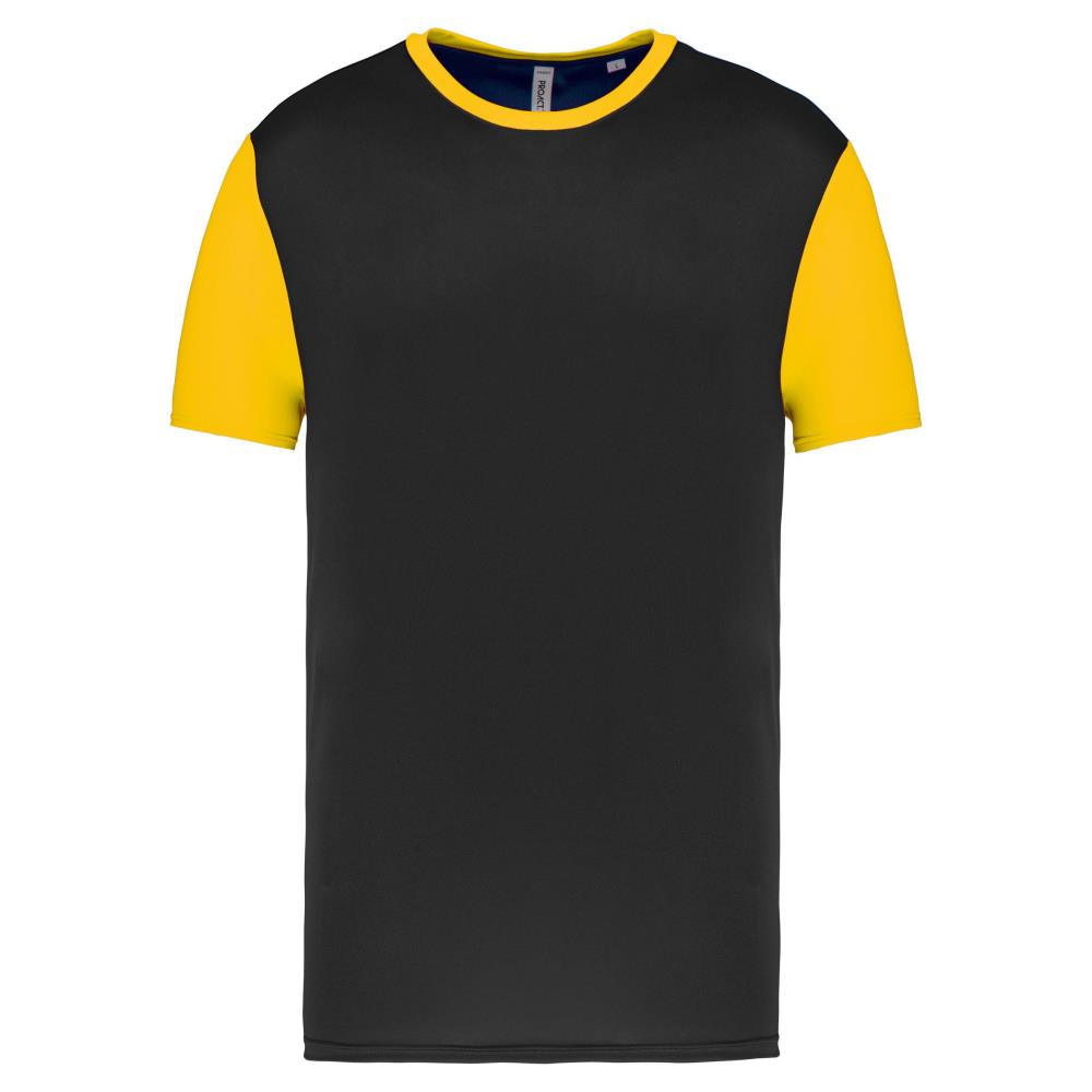 Volwassen tweekleurige jersey met korte mouwen