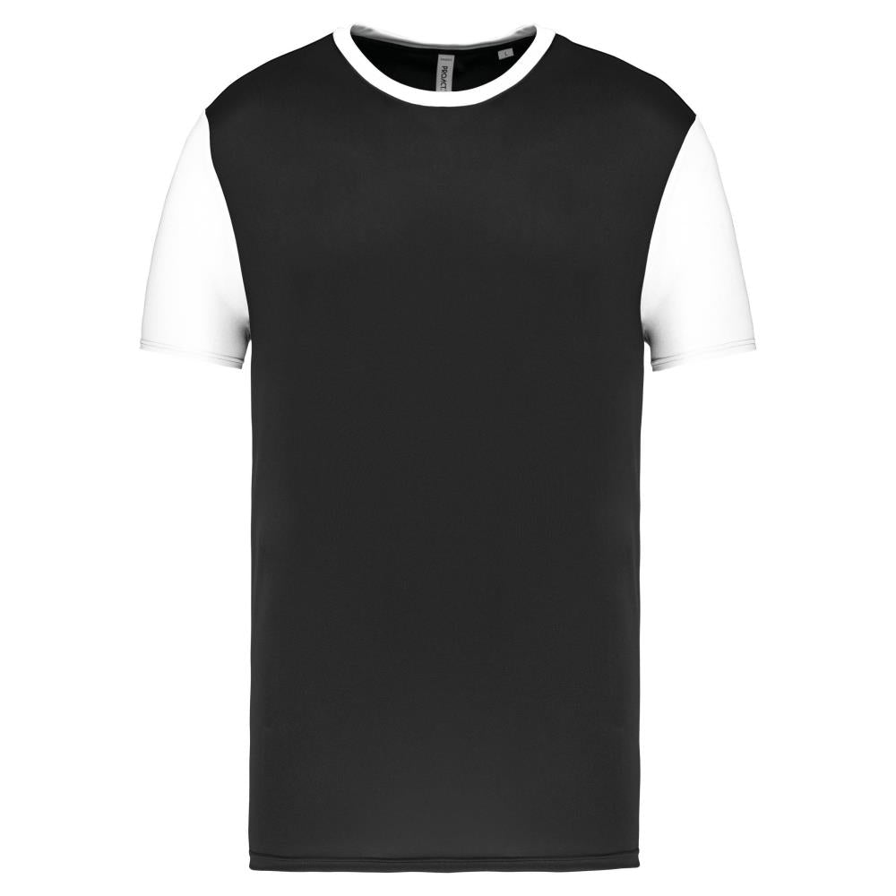 Volwassen tweekleurige jersey met korte mouwen