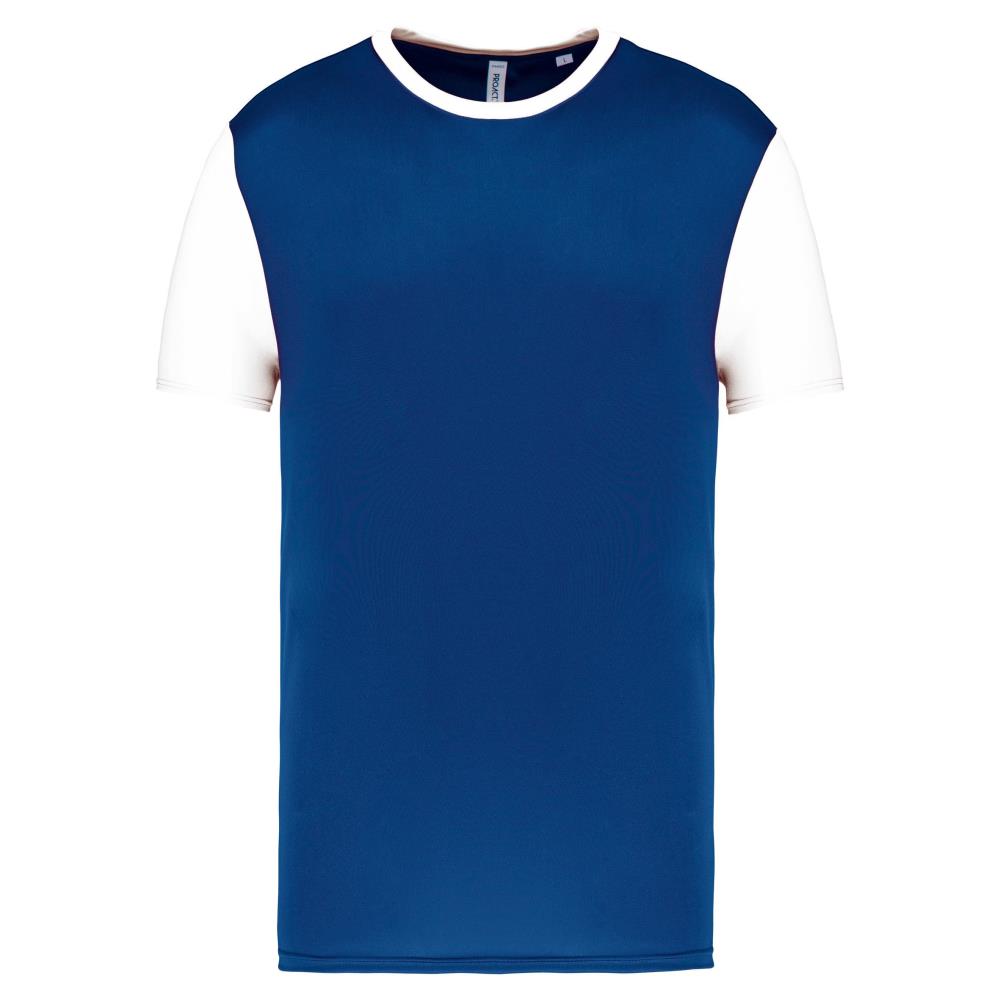Volwassen tweekleurige jersey met korte mouwen