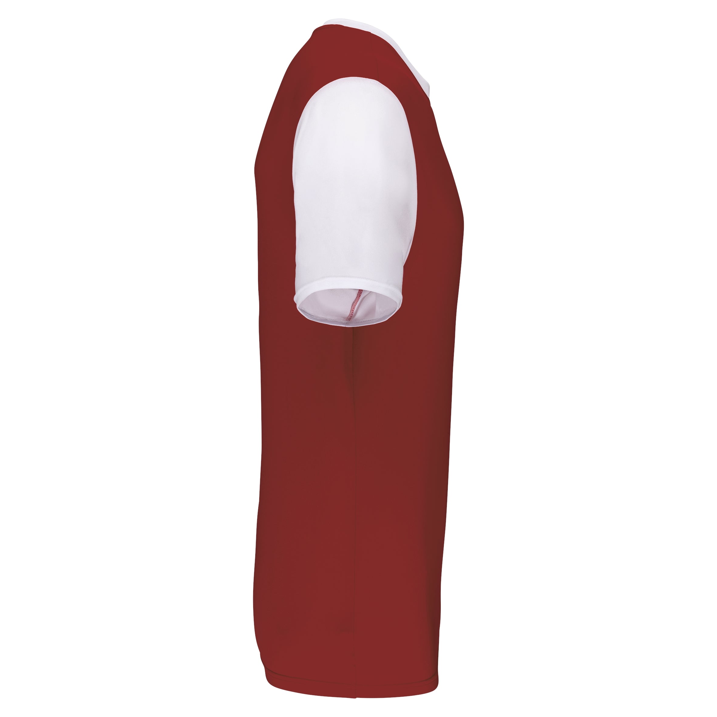 Volwassen tweekleurige jersey met korte mouwen