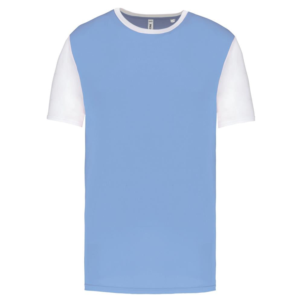 Volwassen tweekleurige jersey met korte mouwen