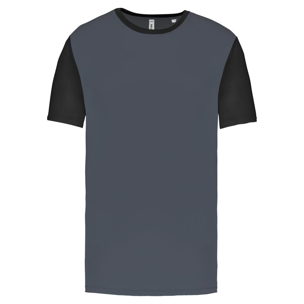 Volwassen tweekleurige jersey met korte mouwen