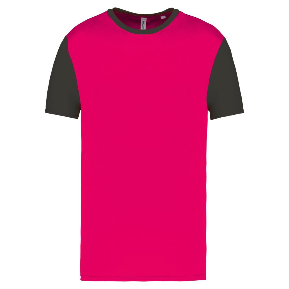 Volwassen tweekleurige jersey met korte mouwen