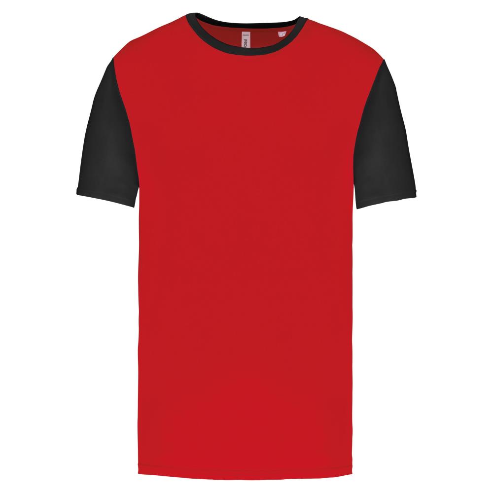 Volwassen tweekleurige jersey met korte mouwen