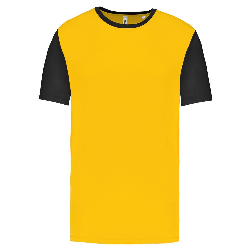 Volwassen tweekleurige jersey met korte mouwen