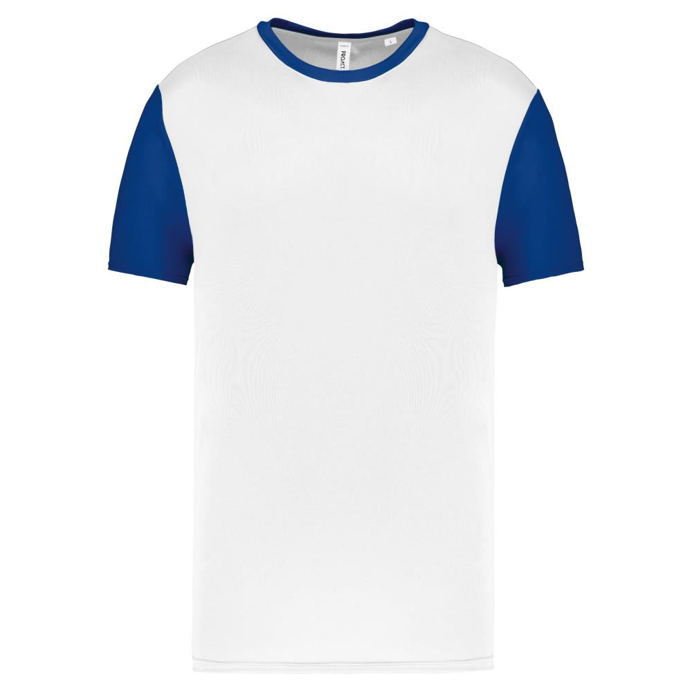 Volwassen tweekleurige jersey met korte mouwen