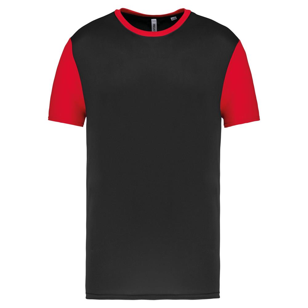Tweekleurige jersey met korte mouwen voor kinderen