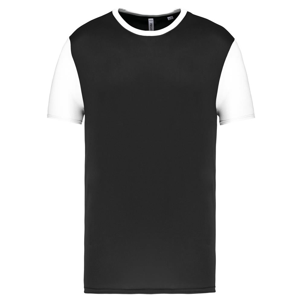 Tweekleurige jersey met korte mouwen voor kinderen