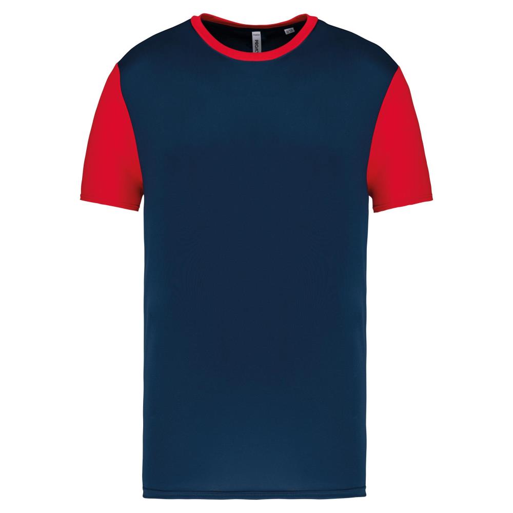 Tweekleurige jersey met korte mouwen voor kinderen