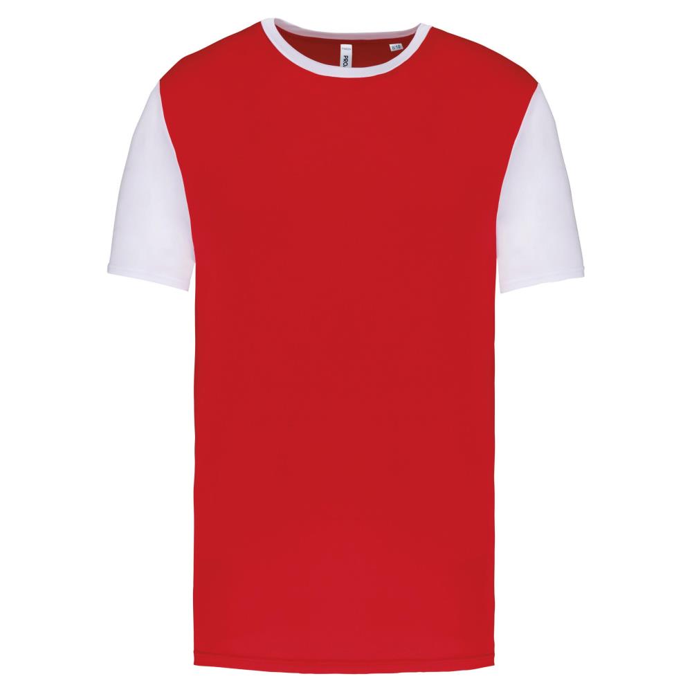 Tweekleurige jersey met korte mouwen voor kinderen