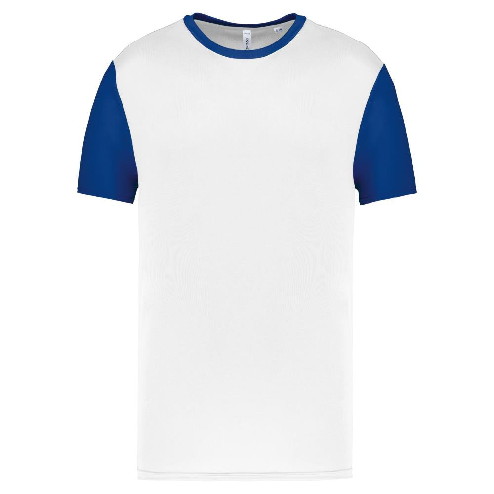 Tweekleurige jersey met korte mouwen voor kinderen