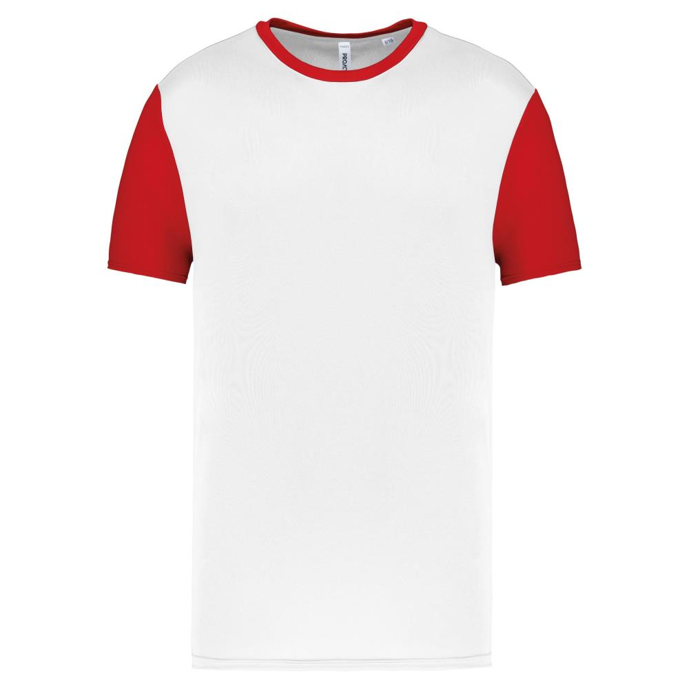 Tweekleurige jersey met korte mouwen voor kinderen