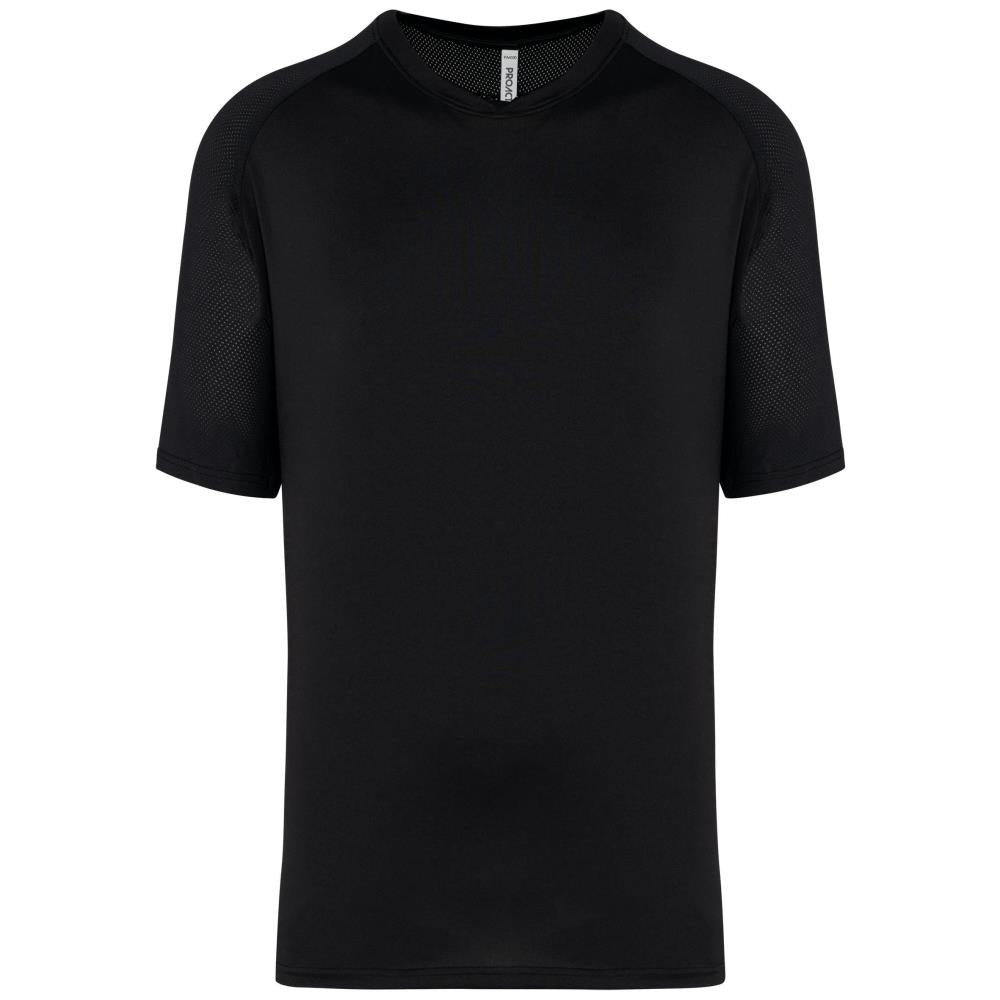 Tweekleurig padel-T-shirt met raglanmouwen voor heren
