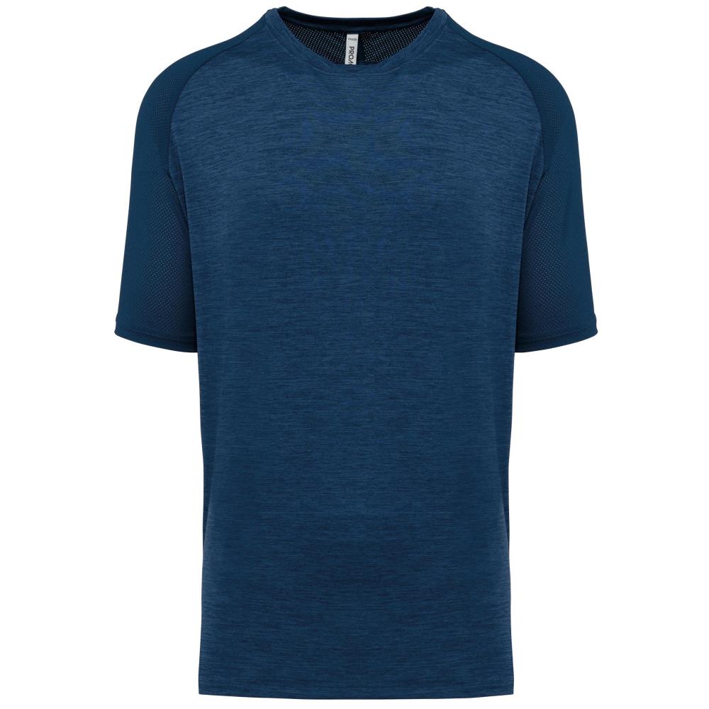 Tweekleurig padel-T-shirt met raglanmouwen voor heren