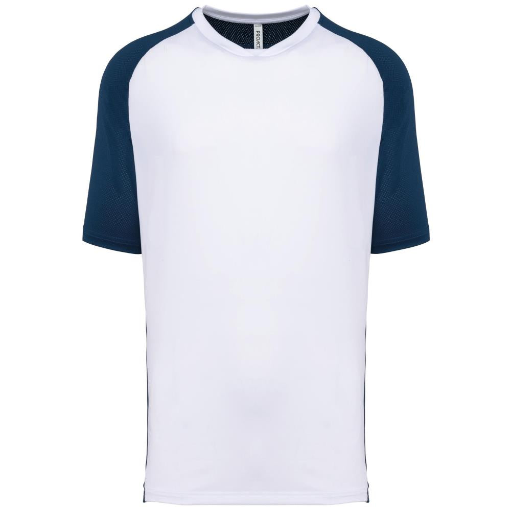 Tweekleurig padel-T-shirt met raglanmouwen voor heren