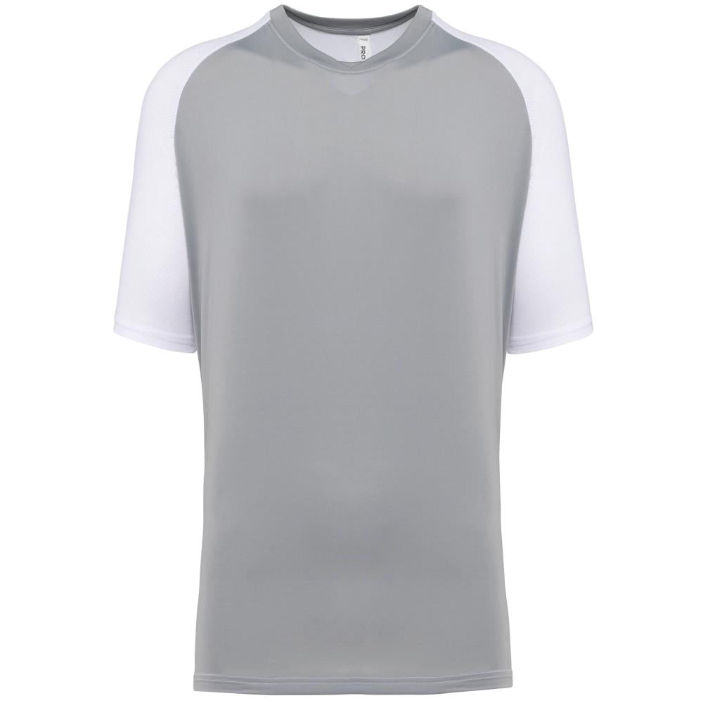 Tweekleurig padel-T-shirt met raglanmouwen voor heren