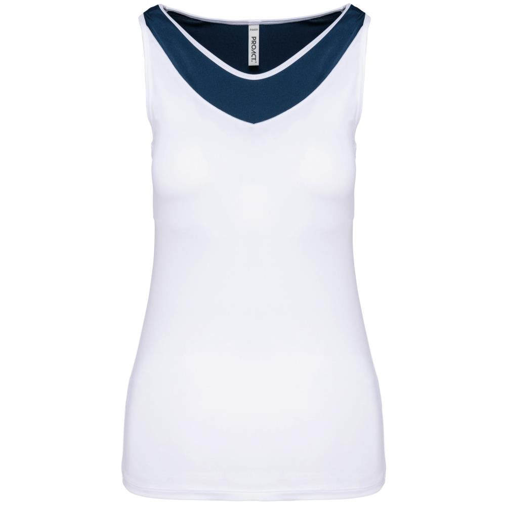 Tweekleurige padeltop voor dames
