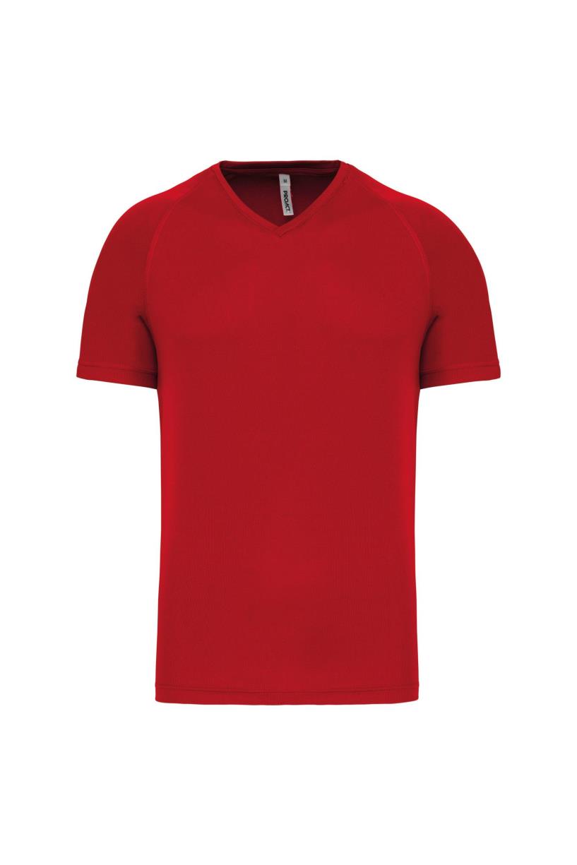 Heren-sport-t-shirt V-hals