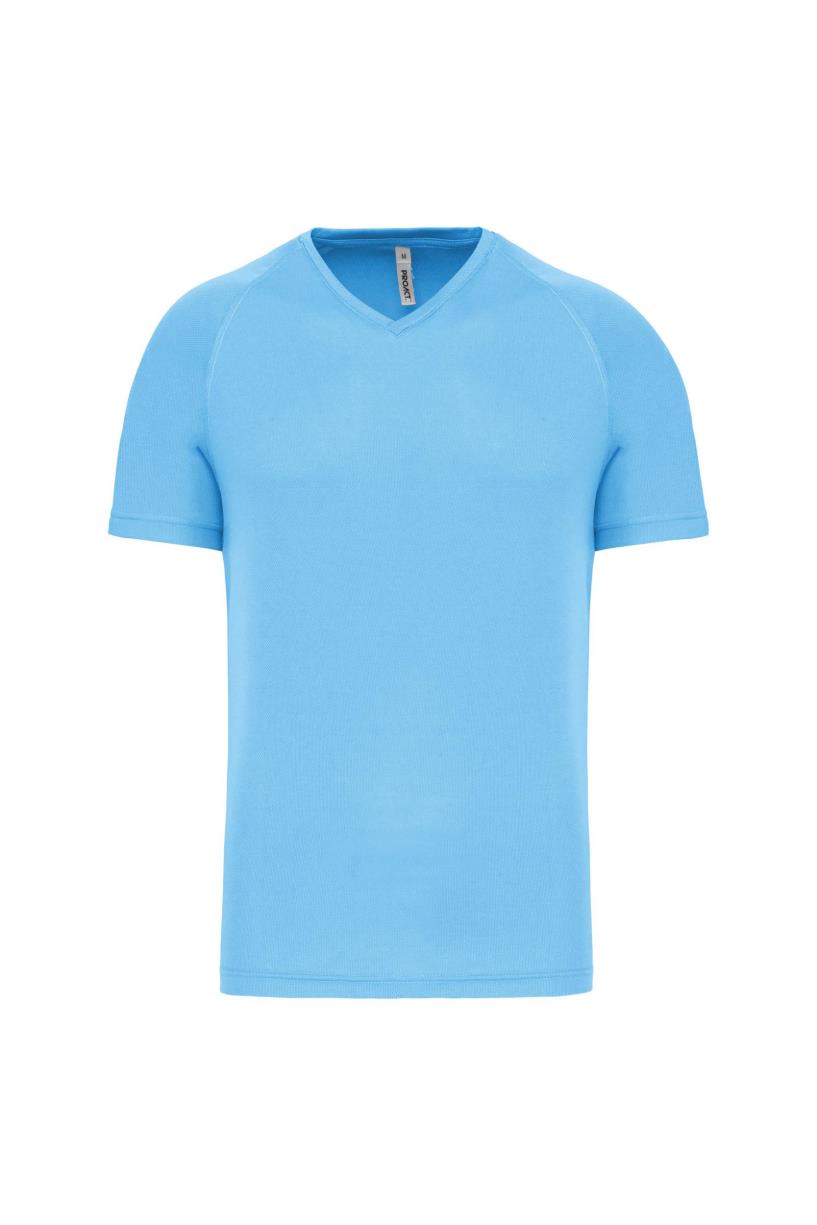 Heren-sport-t-shirt V-hals