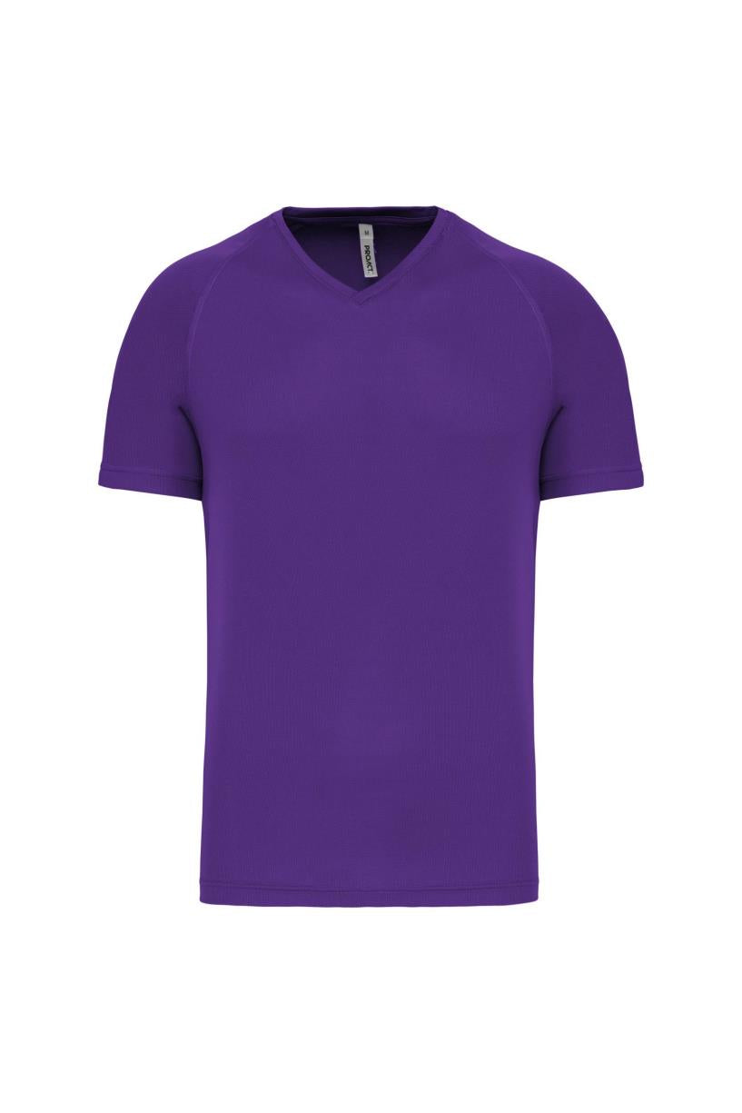 Heren-sport-t-shirt V-hals