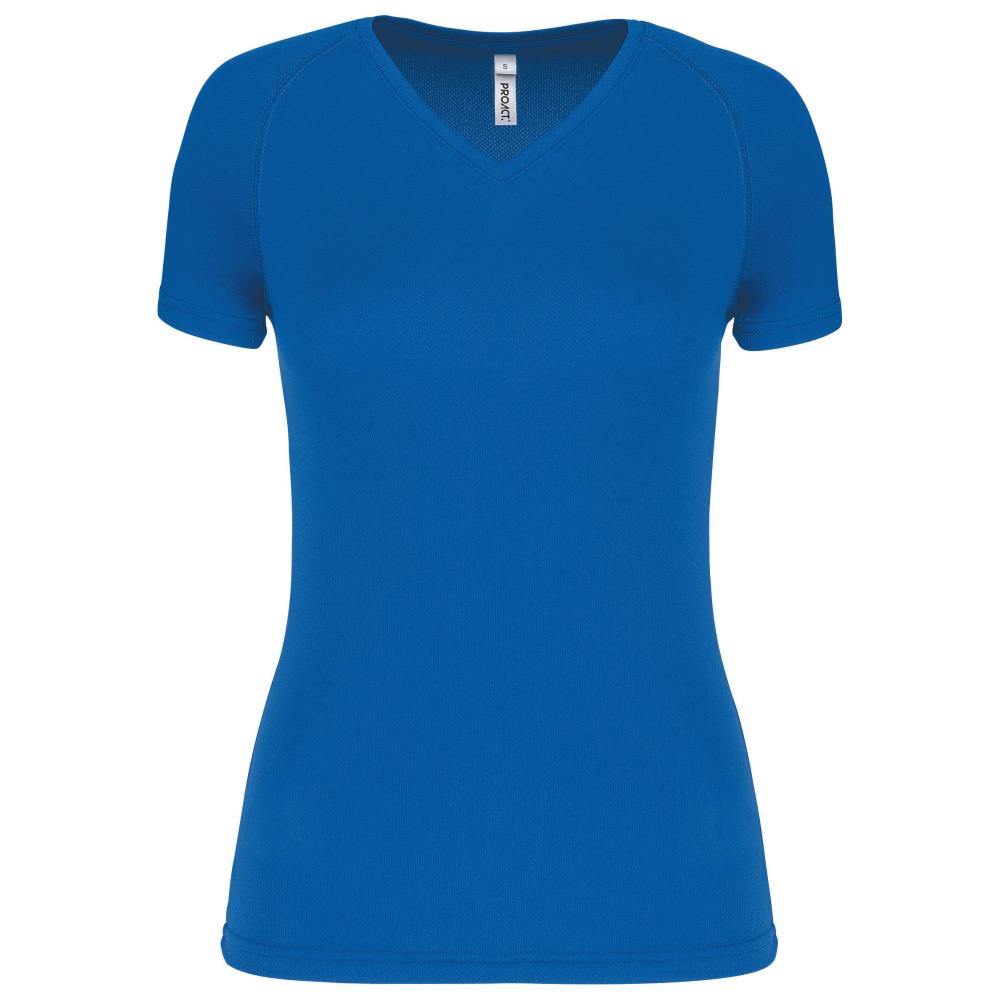 Dames Sport-t-shirt V-hals