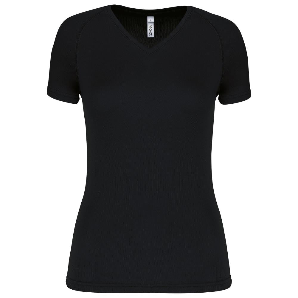 Dames Sport-t-shirt V-hals