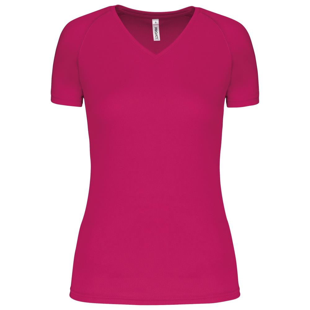 Dames Sport-t-shirt V-hals