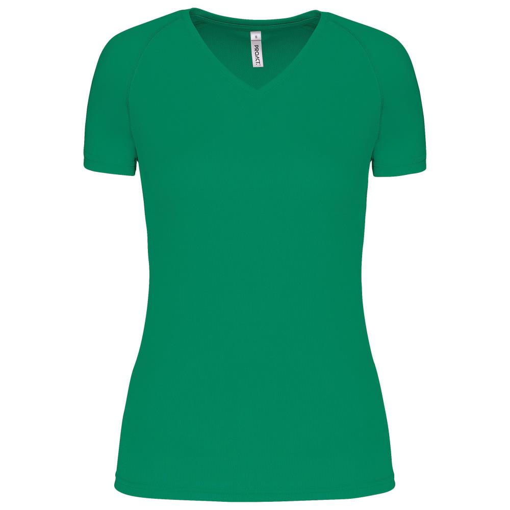 Dames Sport-t-shirt V-hals