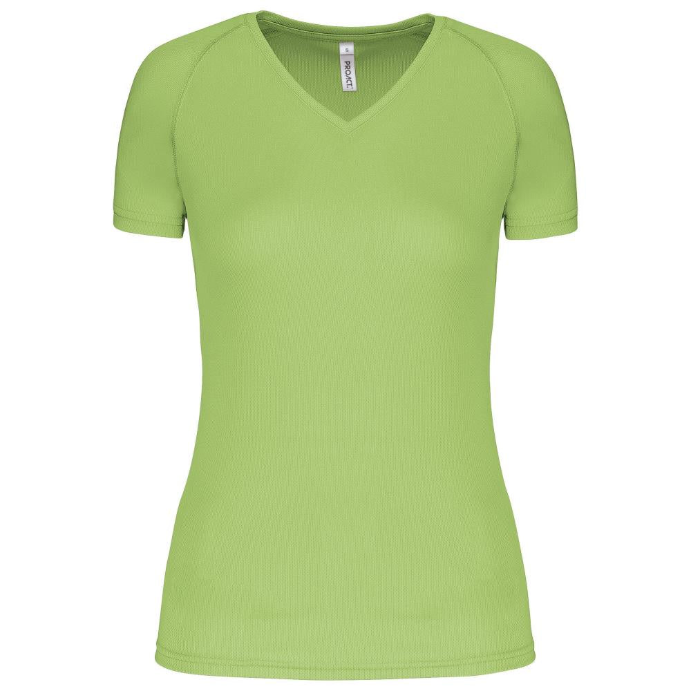 Dames Sport-t-shirt V-hals