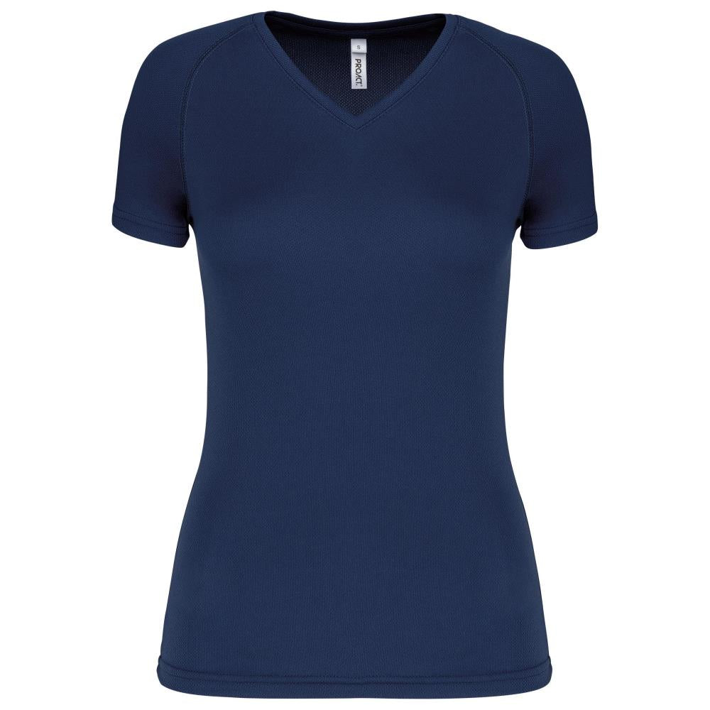 Dames Sport-t-shirt V-hals