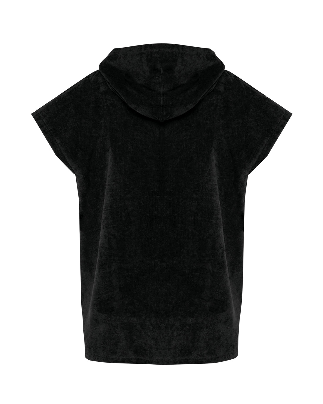 Kinderponcho met capuchon van badstof