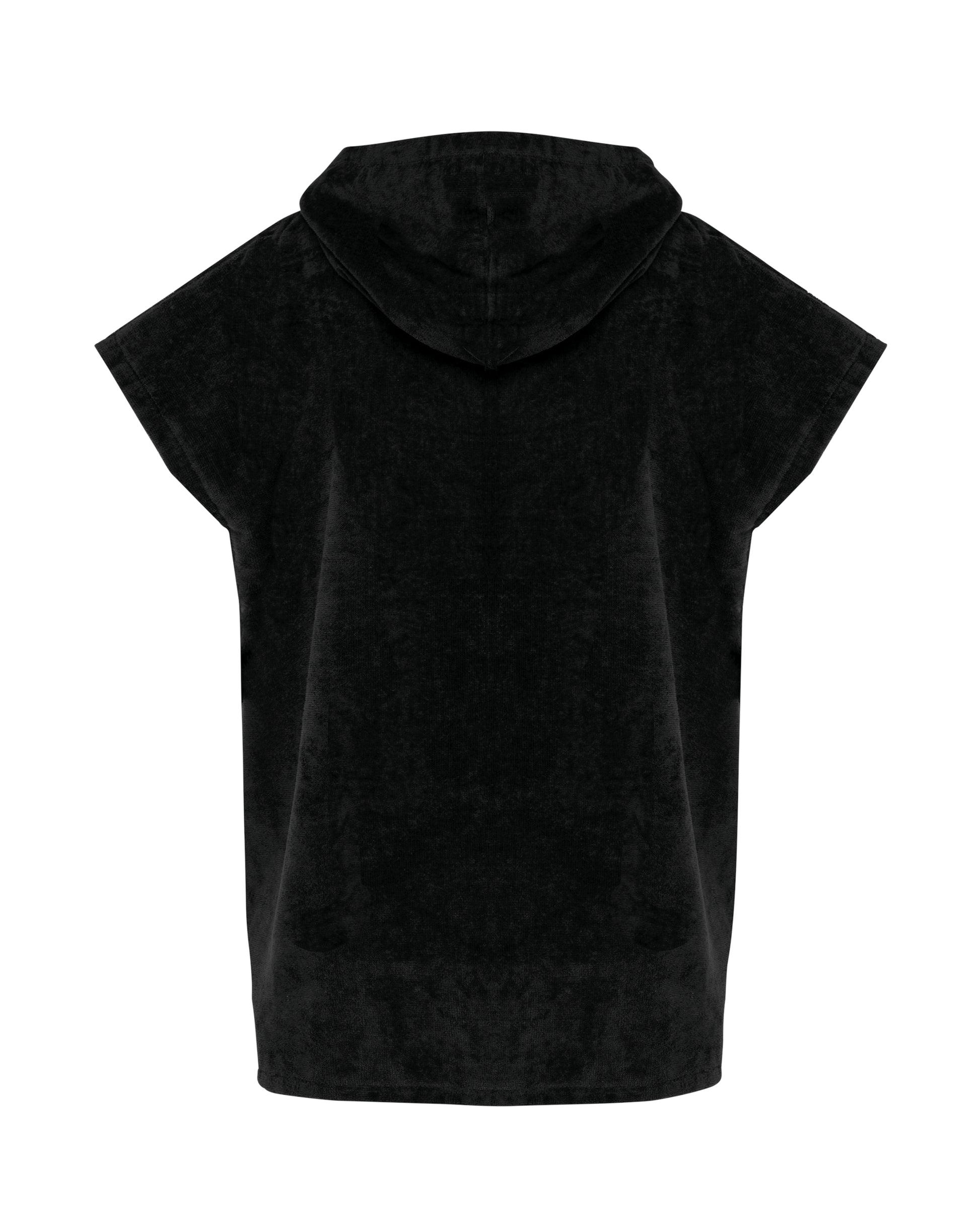 Kinderponcho met capuchon van badstof