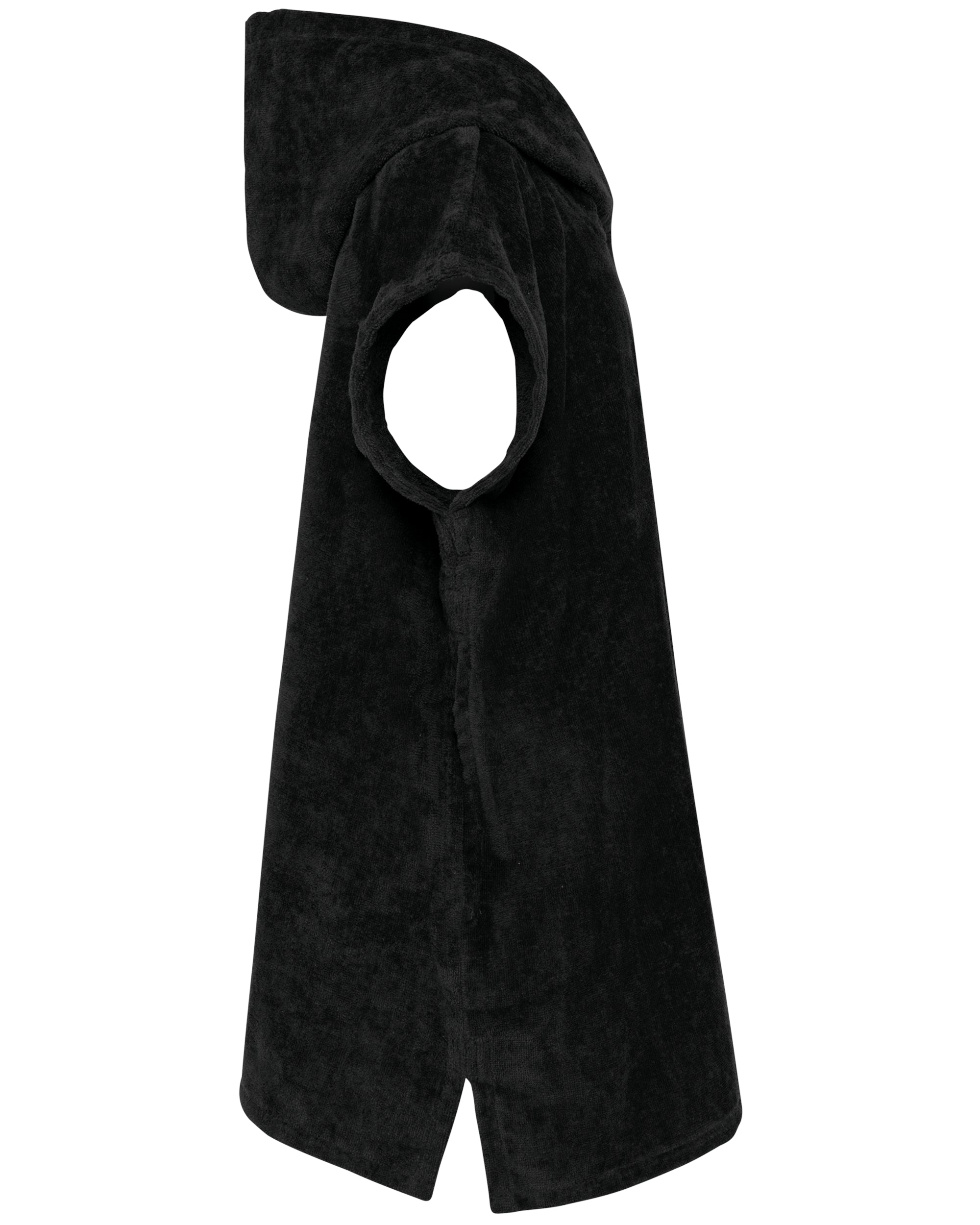 Kinderponcho met capuchon van badstof