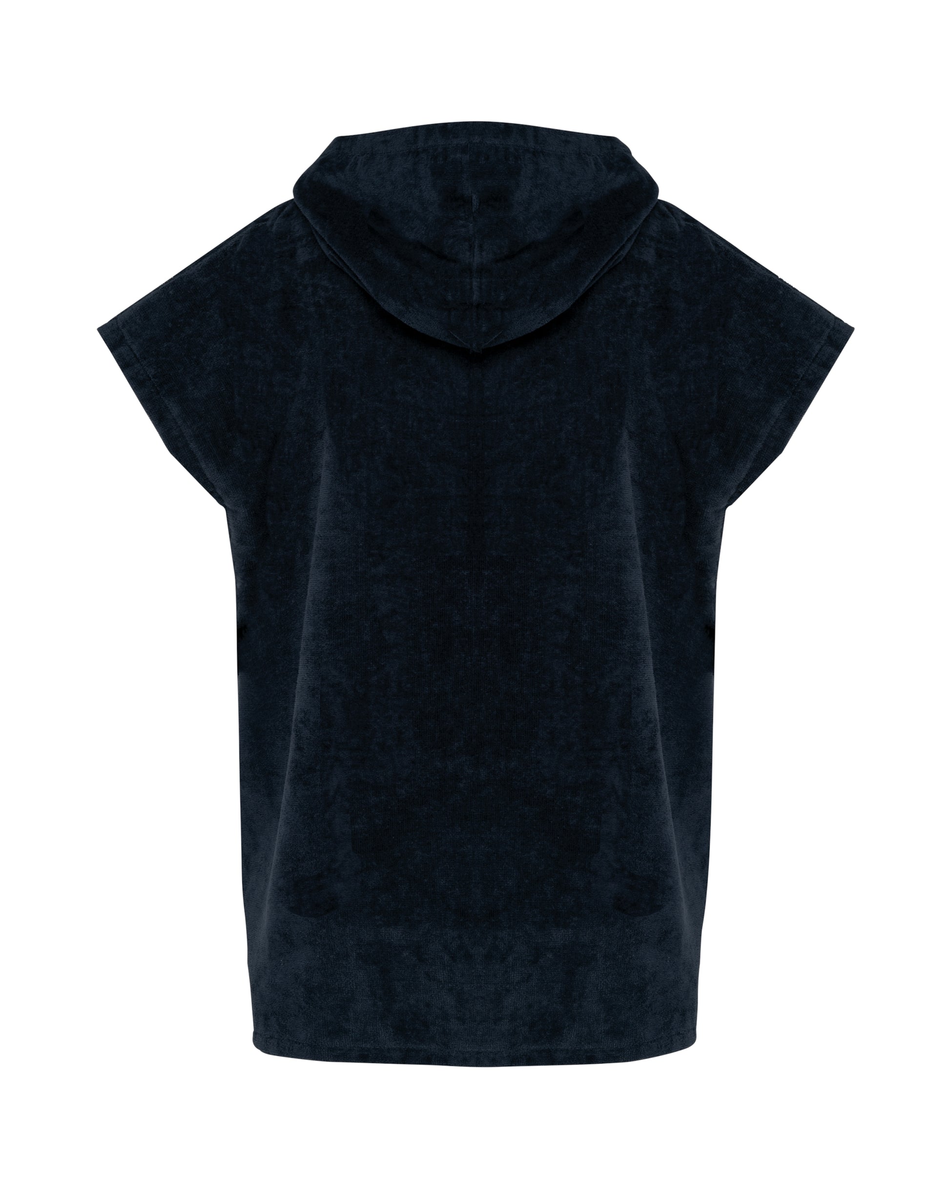 Kinderponcho met capuchon van badstof