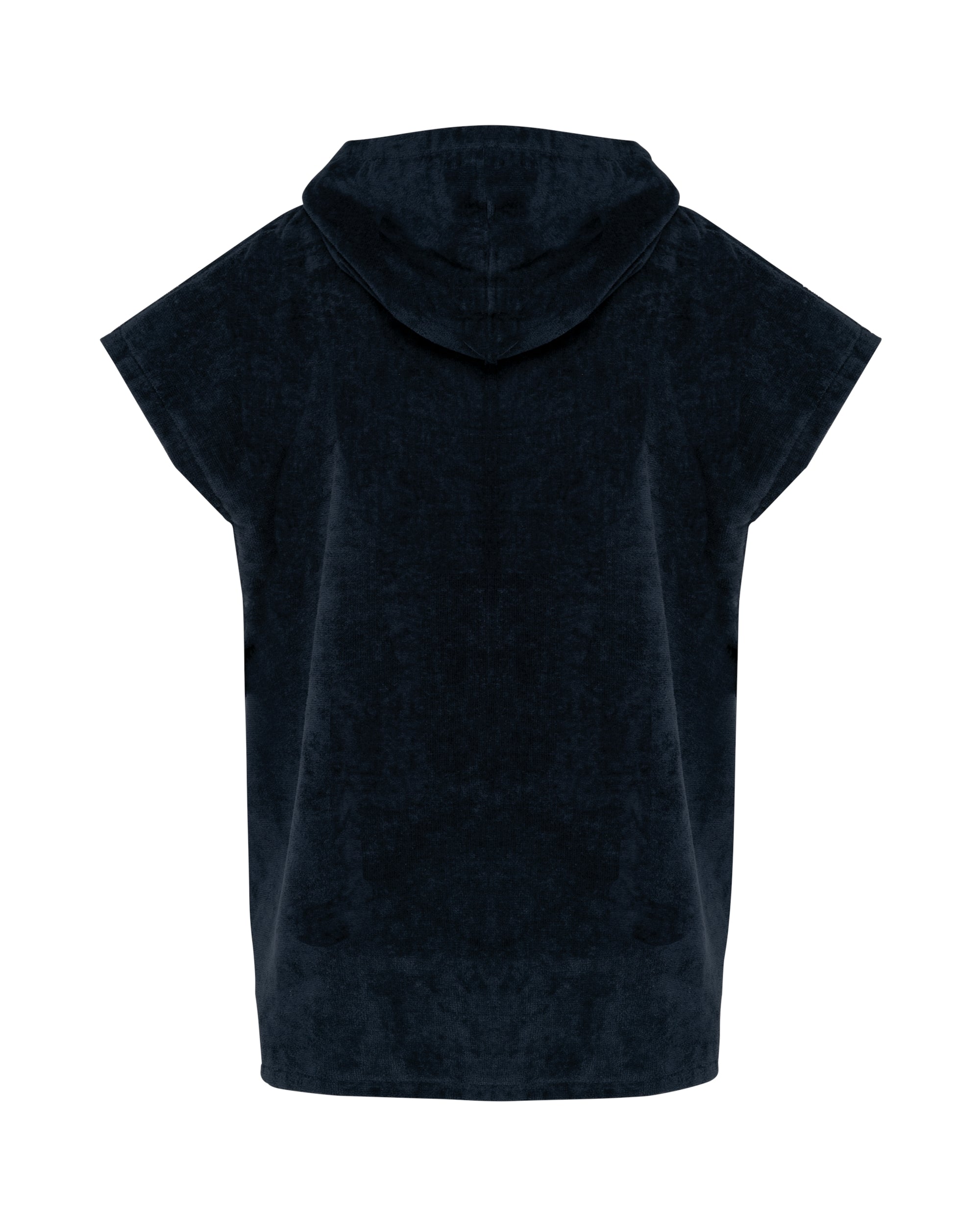 Kinderponcho met capuchon van badstof