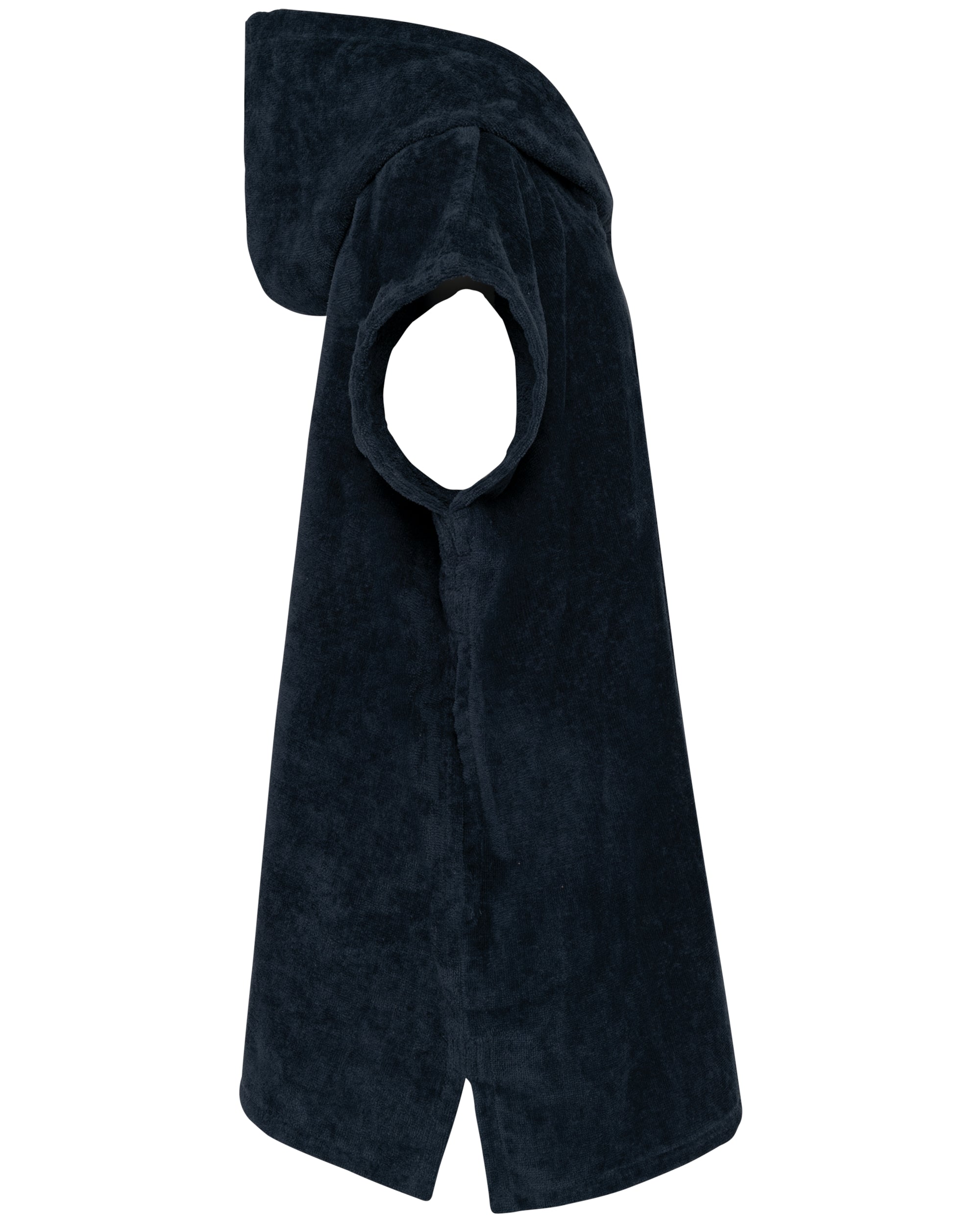 Kinderponcho met capuchon van badstof