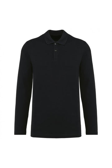 Supima® herenpolo lange mouwen
