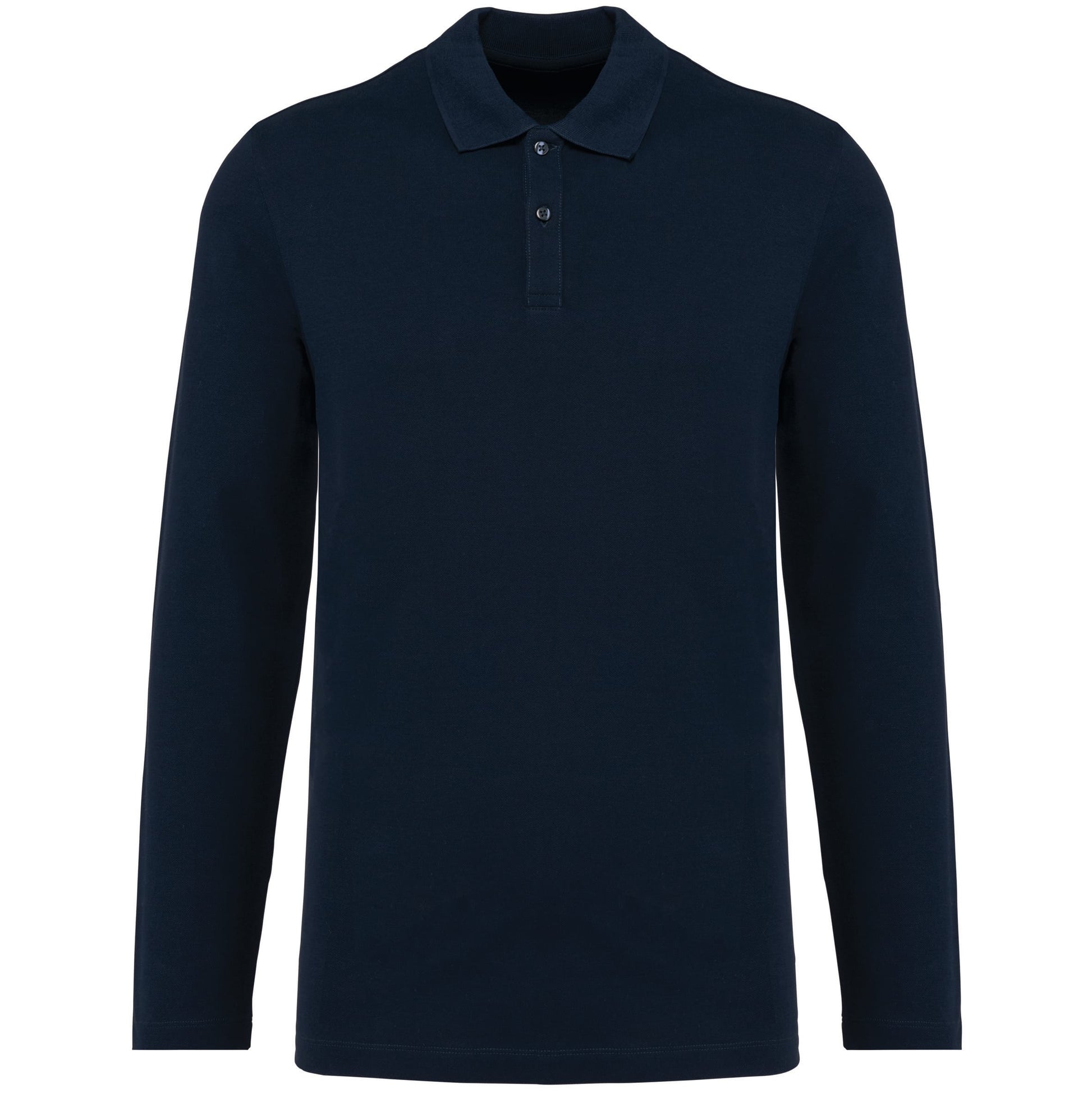 Supima® herenpolo lange mouwen