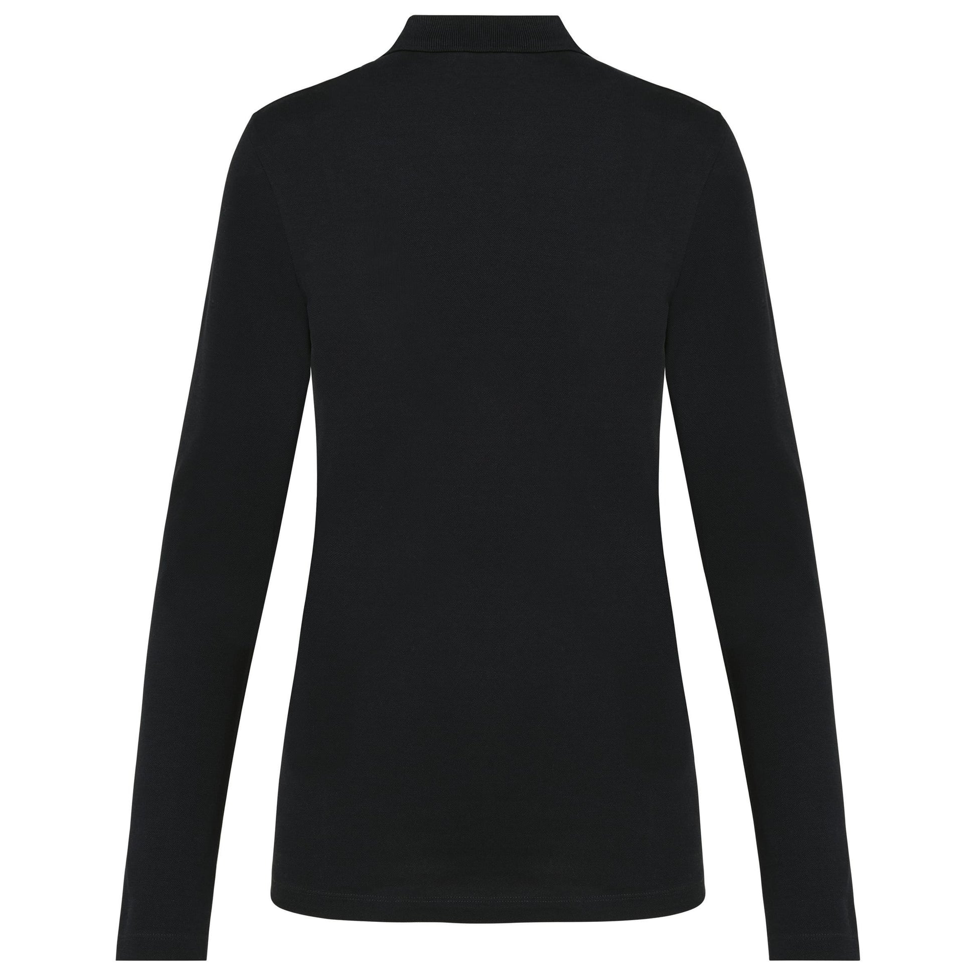 Supima® damespolo lange mouwen