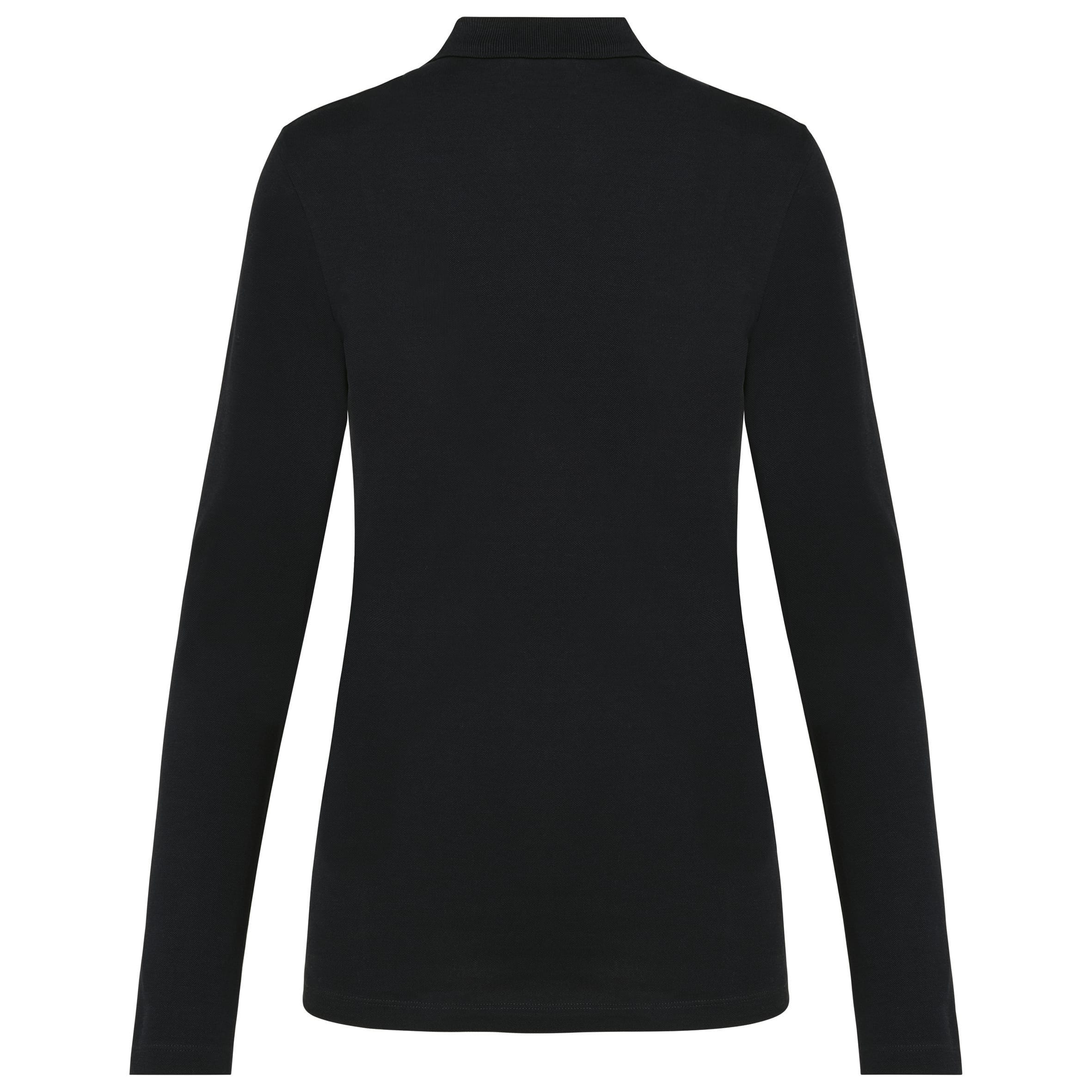 Supima® damespolo lange mouwen