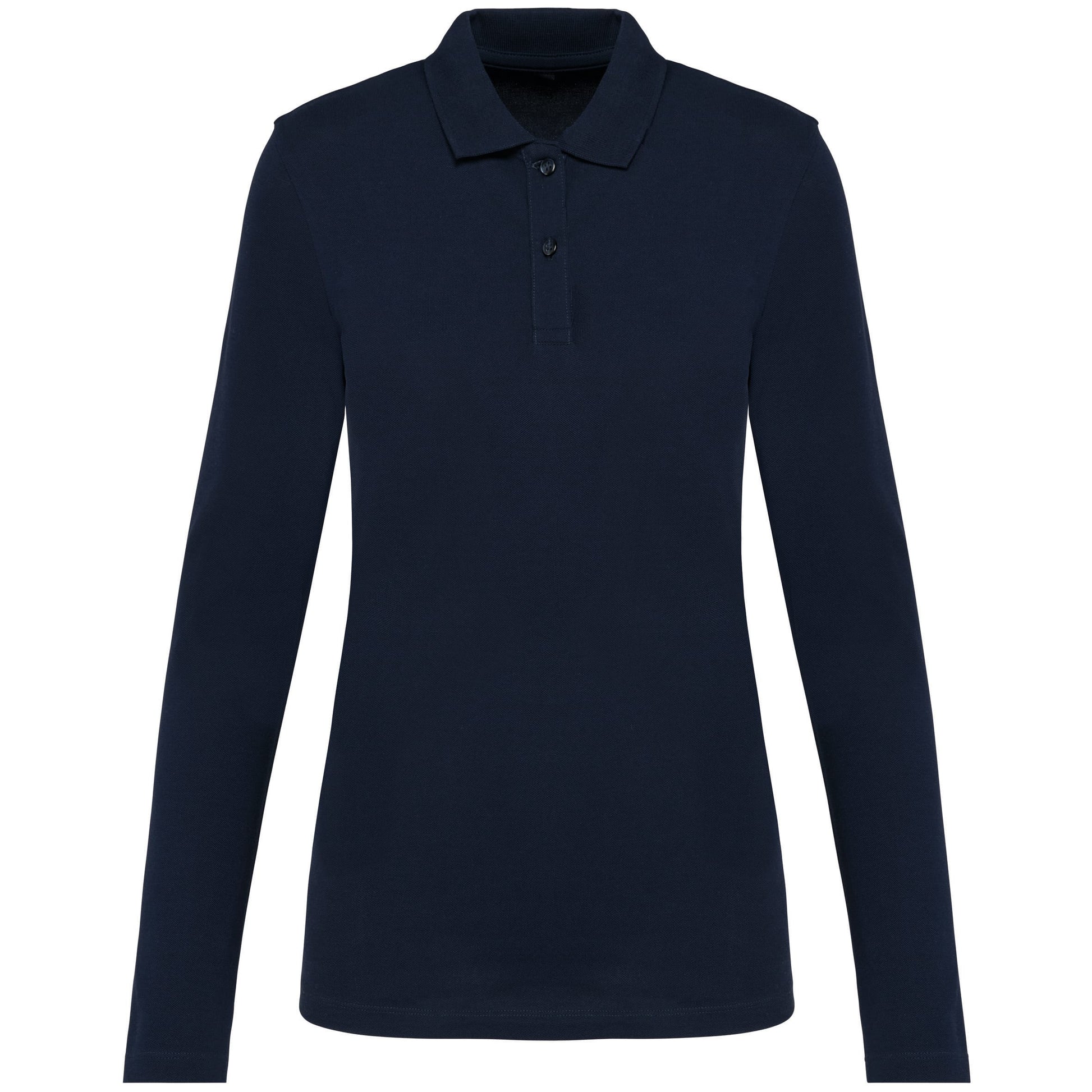 Supima® damespolo lange mouwen