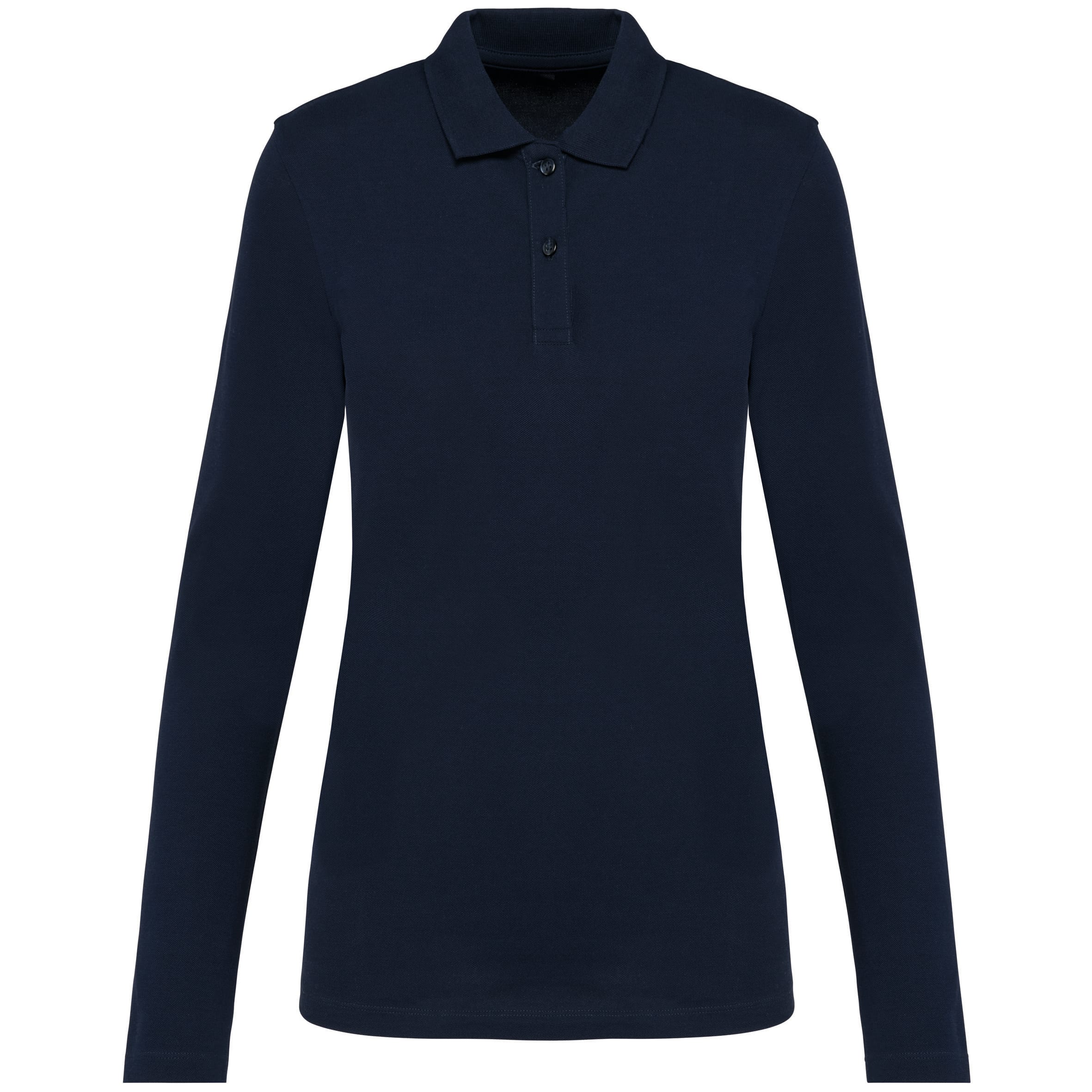 Supima® damespolo lange mouwen