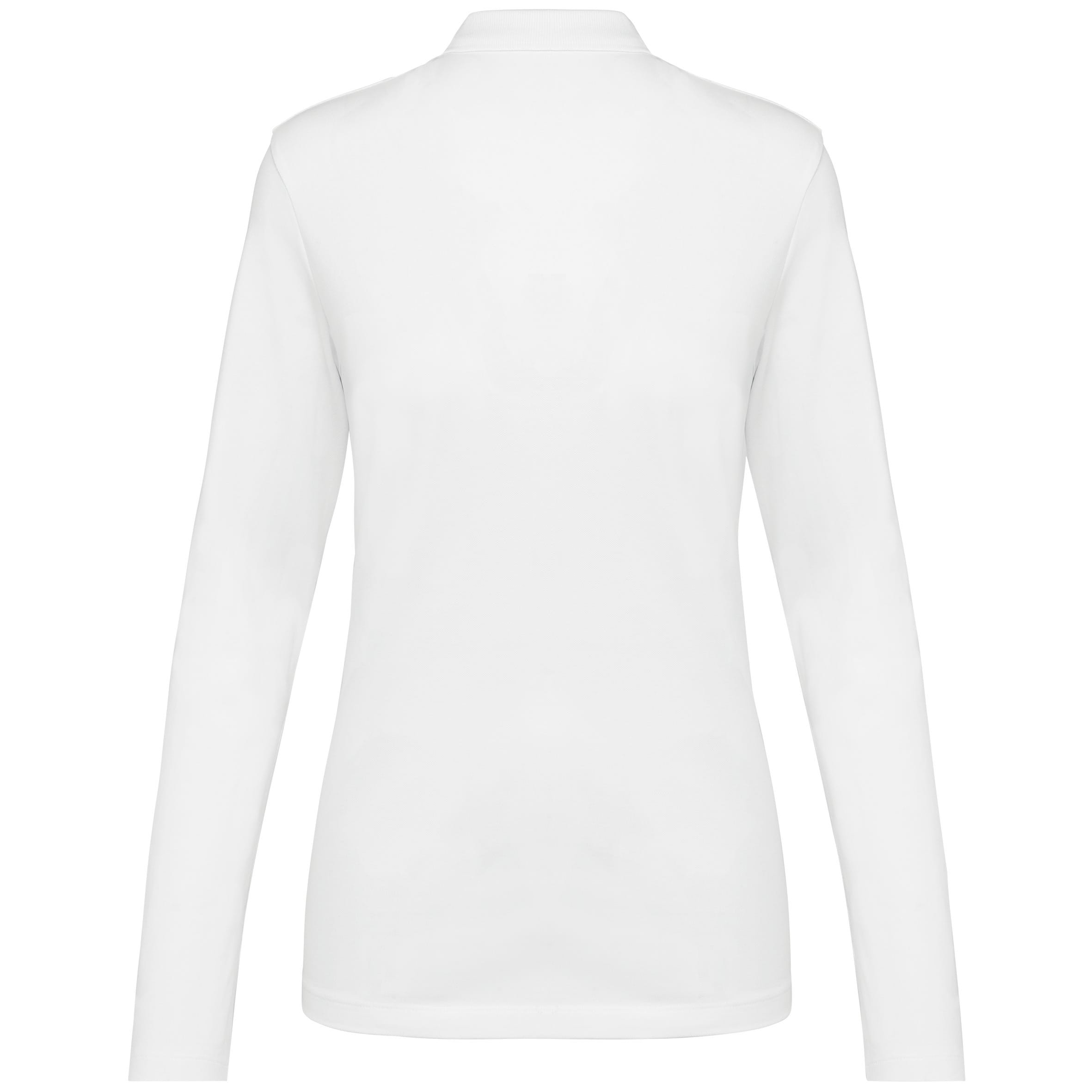 Supima® damespolo lange mouwen