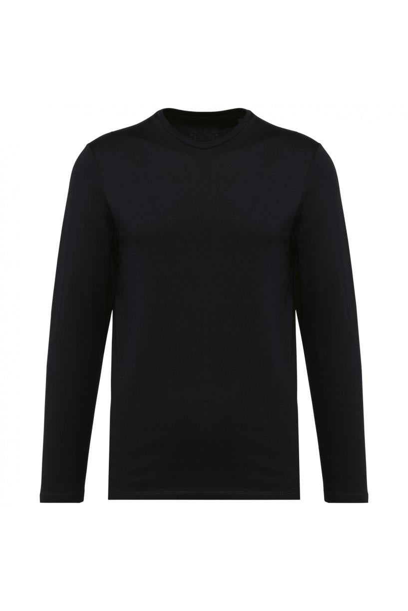 Supima® heren-T-shirt ronde hals lange mouwen