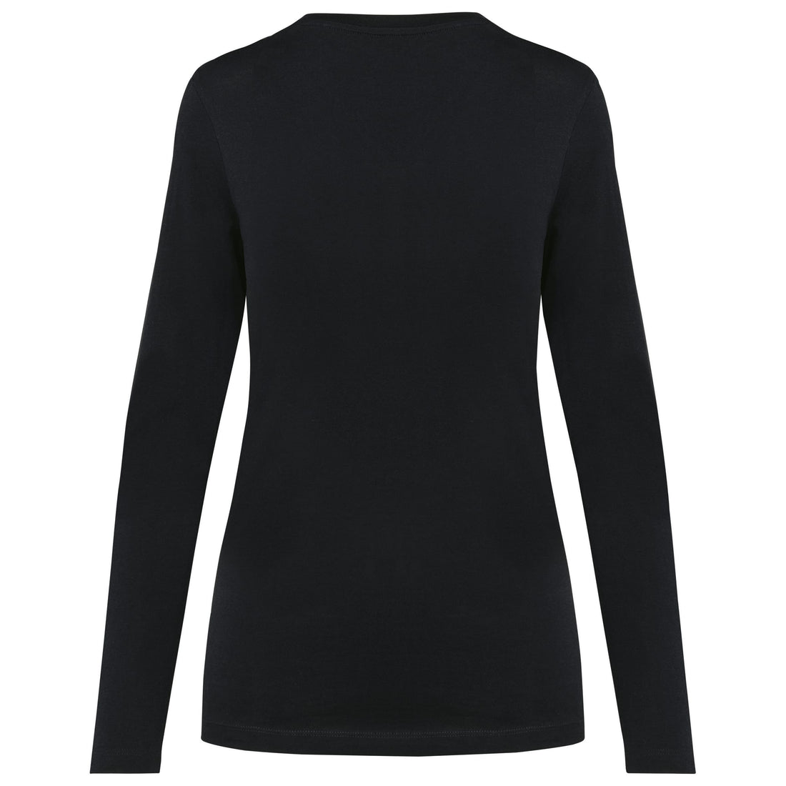 Supima® dames-T-shirt ronde hals lange mouwen